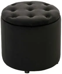 Ottoman with a wooden frame